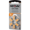 Rayovac Extra Advanced Μπαταρίες Ακουστικών Βαρηκοΐας 13 1.45V 6τμχ