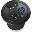 USB Hub Icy Box Table USB 3.0 Black