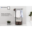 Songmics Μεταλλική Κρεμάστρα Ρούχων Δαπέδου 87.5 x 41 x 155 cm Χρώματος Μαύρο (HSR05B) (SNGHSR05B)