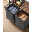 Vasagle 2 Compartment Laundry Basket 2x46Lt (BLH201G01) (VASBLH201G01)