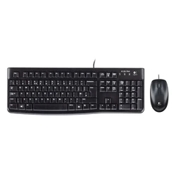 Σετ Πληκτρολόγιο Και Ποντίκι Ενσύρματο Logitech MK120 GR (Black) (LOGMK120)