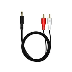 Καλώδιο RCA MediaRange Stereo Jack connection 3.5mm., 1.0M Black (MRCS164)