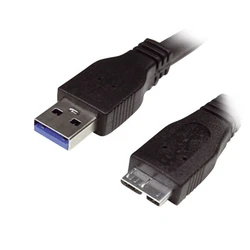 Καλώδιο USB MediaRange 3.0 A plug/Micro-USB 3.0 B plug 1.0M Black (MRCS153)