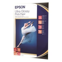 Φωτογραφικό Χαρτί Epson A4 Ultra Glossy 300g/m² 15 Φύλλα (C13S041927)