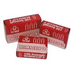 Συνδετήρες Roma Clip Μεταλλικοί MAESTRI No 5 (Ασημί) (100 Τεμάχια)