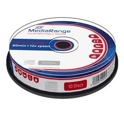 CD-RW MediaRange 80' 700MB 12x Cake Box x 10 (MR235)