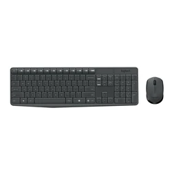 Σετ Πληκτρολόγιο Και Ποντίκι Ασύρματο Logitech MK235 GR (Black) (LOGMK235GR)