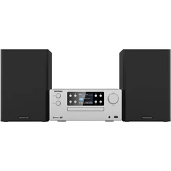 Kenwood M-925DAB Micro Hi‑Fi με DAB+, Bluetooth, CD, USB - Ασημί