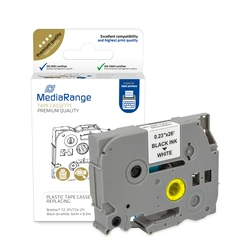 Πλαστική Ταινία Ετικετογράφου MediaRange (Brother TZ-211/TZe-211) 6 mm x 8 m