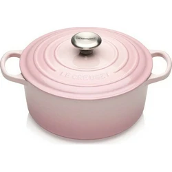 Le Creuset Signature Cast Iron Round Casserole 20 cm - Shell Pink (2.4 L)
