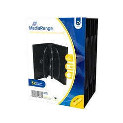 Θήκη CD/DVD MediaRange for 8 discs 27mm Black Pack 3 (MRBOX35-8)