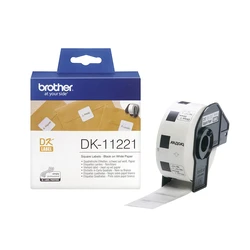 Ετικέτες Ρολό Brother DK-11221 Label Roll  Black on White, 23mm x 23mm (DK11221)