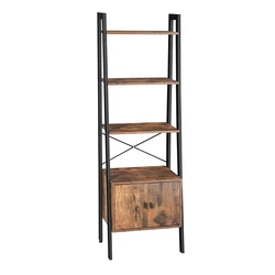 Μεταλλική Ραφιέρα Vasagle 4 Ράφια και 1 Ντουλάπι 56 x 34 x 173 cm