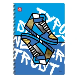 Τετράδιο Typotrust Pop Art Σπιράλ A4 3 θεμάτων (TYP4543-14)