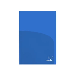 Ζελατίνα Typotrust Δίπτυχη με 2 Θήκες A4 Μπλε (TYPFP23000-03)