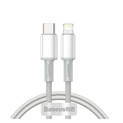 Καλώδιο USB Baseus High Density Braided USB-C to Lightning 20W Λευκό 1m