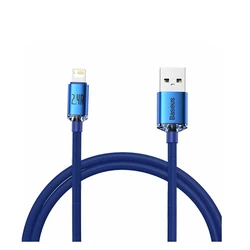 Καλώδιο USB Baseus Crystal Shine Braided USB to Lightning Μπλε 1.2m (CAJY000003)