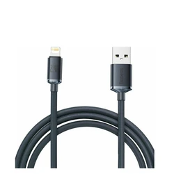 Καλώδιο USB Baseus Crystal Shine Braided USB to Lightning Μαύρο 2m (CAJY000101)