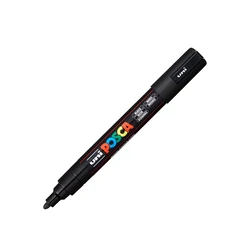 Μαρκαδοροι Uni-Ball Posca Pc-5M Medium Black (PC5MMBLK)