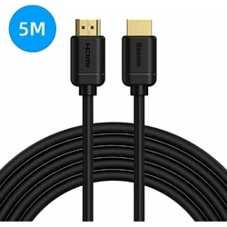 Καλώδιο HDMI Baseus 2x 2.0 4K 30Hz 3D, HDR, 18Gbps, 5m Black (CAKGQ-D01)