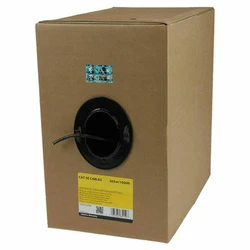 StarTech U/UTP Cat.5e Καλώδιο Ethernet 304m Μαύρο (Χωρίς ακροδέκτες) - WIR5ECMRBK