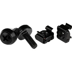 Βίδες και παξιμάδια Rack 10-32, 50 τεμάχια, Μαύρο - STARTECH CABSCREW1032
