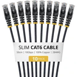 StarTech Καλώδιο Ethernet Cat6 U/UTP 0.5m - Μαύρο