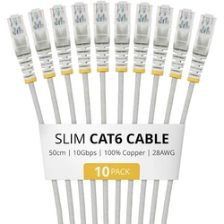 StarTech Καλώδιο Δικτύου Ethernet Cat6 0,5 m Slim (Γκρι)