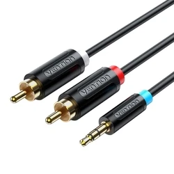 Καλώδιο RCA Vention Male to 2RCA Male 1.5M Black