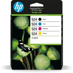 Μελάνι HP Inkjet No.924 CMYK 4-Pack (6C3Z1NE)