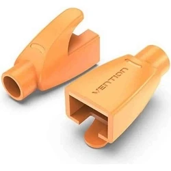 Κάλυμμα Βυσμάτων Vention RJ45 Strain Relief Boots Orange PVC Type 50-Pack