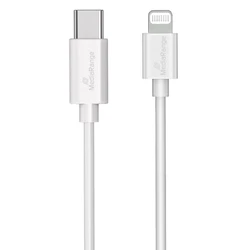 Καλώδιο USB MediaRange Apple Lightning to Type-C 1m White (MRCS215)