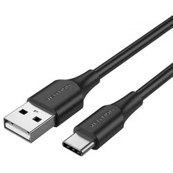 Καλώδιο USB Vention USB 2.0 A Male to Type-C Male 3A 2M Black (CTHBH)