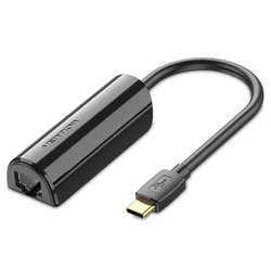 Αντάπτορας Δικτύου USB Vention Type-C to Ethernet 0.15M Black (CFABB)