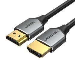 Vention Ultra Thin HDMI Male to Male Cable 3M Gray Aluminum Alloy Type (ALEHI) (VENALEHI)