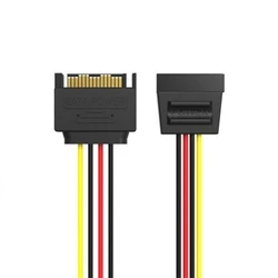 Καλώδιο Vention Sata 15-Pin Power Extension 0.3m Black (Kdaby) (Venkdaby)