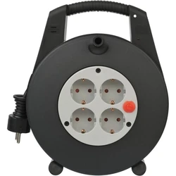 Μπαλαντέζα Καρούλι Brennenstuhl Vario Line 4-way black/light grey 15m H05VV-F 3G1,5 (1094200)