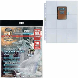 Ultra Pro Θήκες Καρτών 9 Θηκών Standard Μέγεθος 10 τεμ. Διαφανείς (81359)