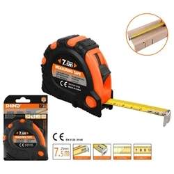 Μετροταινία Shind Επταμετρο Με Στοπ 7,5x25mm (SHI-94515)