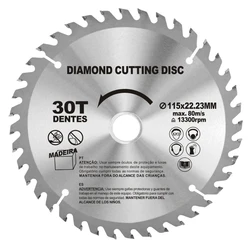 Διαμαντοδισκος Κοπης Ξυλου Shind Φ115 (SHI-94954)