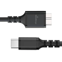 Καλώδιο USB MediaRange USB 3.0 Micro-B to USB Type-C Cable, 50cm, Black (MRCS257)