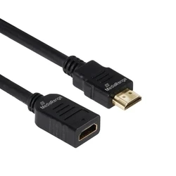 Καλώδιο HDMI MediaRange Premium High Speed Ethernet , 18 Gbps, Ver. 2.0, 4k@60Hz, HDR, 3D, ARC, 2m, Black (MRCS256)
