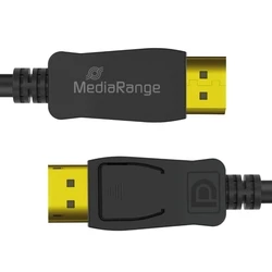 Καλώδιο DisplayPort MediaRange Ver. 2.1,  4k@120Hz, 8k@60Hz, 24 Bit, 30 Bit, HDR, HDCP 2.2, 2m, Black (MRCS248)