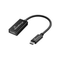 Αντάπτορας USB MediaRange USB Type-C to DisplayPort Audio and Video Converter, 20cm, Black (MRCS235)
