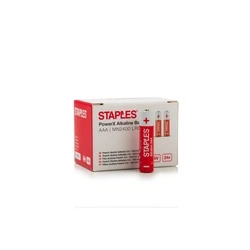 Staples PowerX AAA Alkaline Batteries 24 Pack