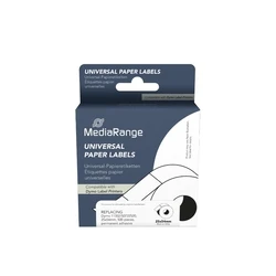 Ετικέτες Γενικής Χρήσης MediaRange (Dymo 11352/S0722520) 25x54mm, Laminated and Permanent Adhesive, 500 pcs, Black on White