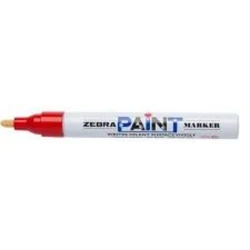 Zebra Μαρκαδόρος Λαδιού 3 0mm Μέτρια Μύτη Κόκκινο ZB 51013 ZEB51013