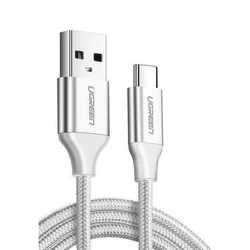 USB C Cable UGREEN Nickel plated QC3.0 0.25m White