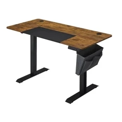 SONGMICS Μεταλλικό Ηλεκτρικά Ρυθμιζόμενο Γραφείο 140 x 60 x 72-120 cm Καφέ Ρουστίκ