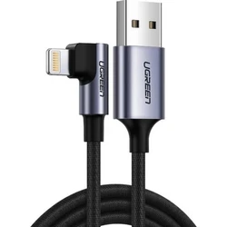 Ugreen USB to Lightning Angled MFi Cable 1m Black 60521